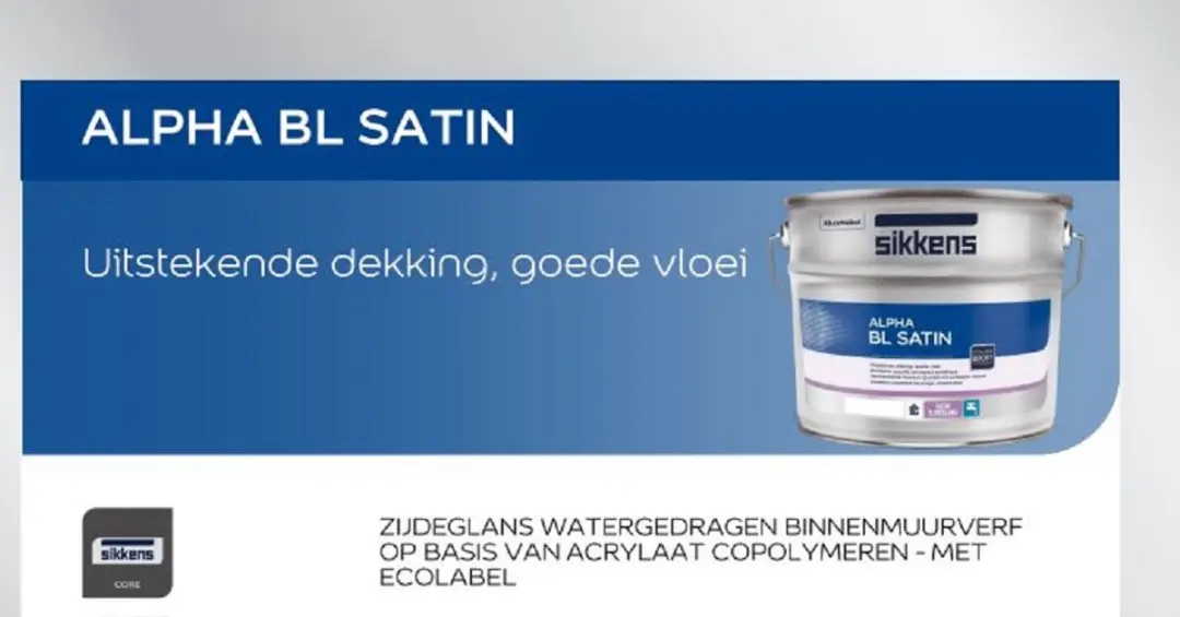 Sikkens Alpha Bl Satin Wit 1L