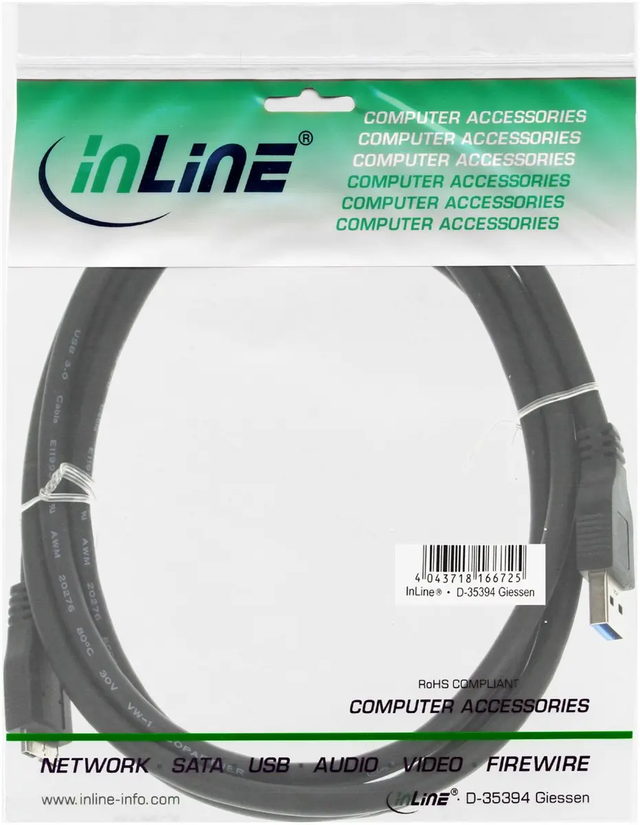 InLine USB Micro naar USB-A Kabel 35420 - 2m - 2A