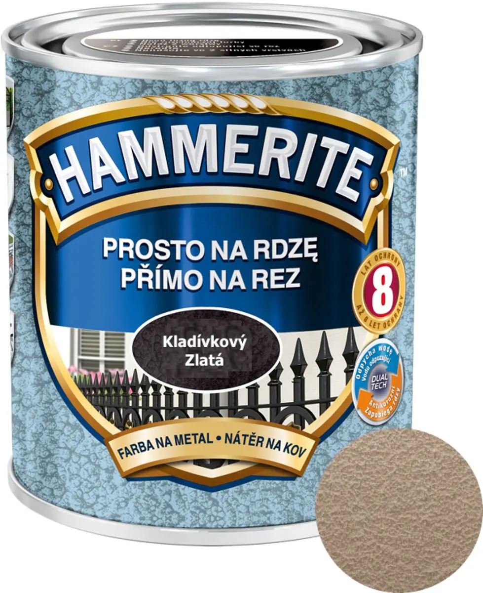 Hammerite Direct Op Roest Hamer 0,25L - Groen