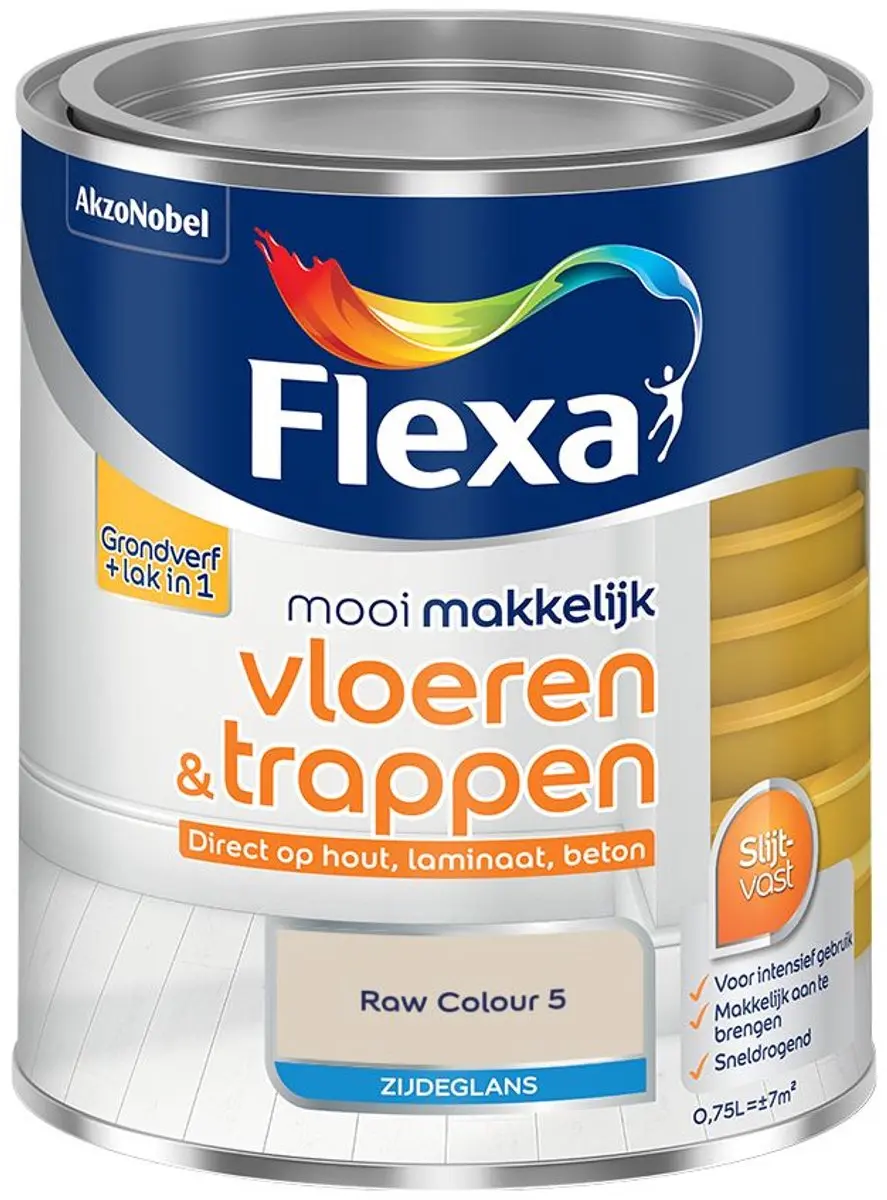 Flexa Mengverf Raw Colour 5 Zijdeglans 750ml