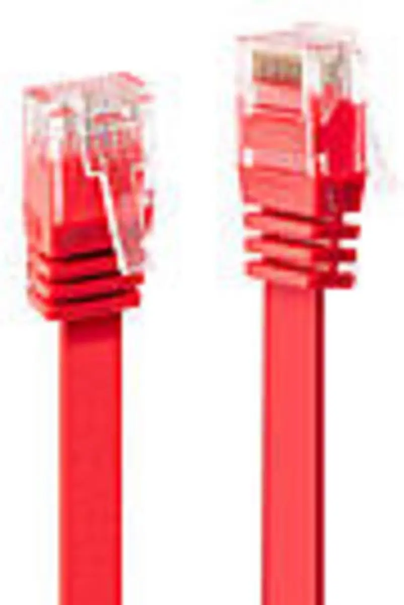 Lindy Cat.6 Flachband-Patchkabel 5m - Rood