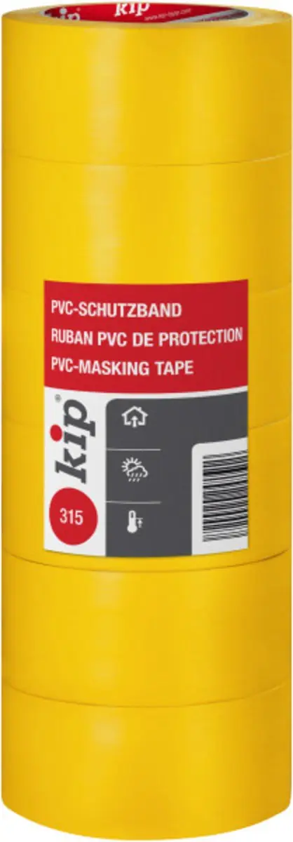 Kip PVC Masking Tape 50mm - Geel