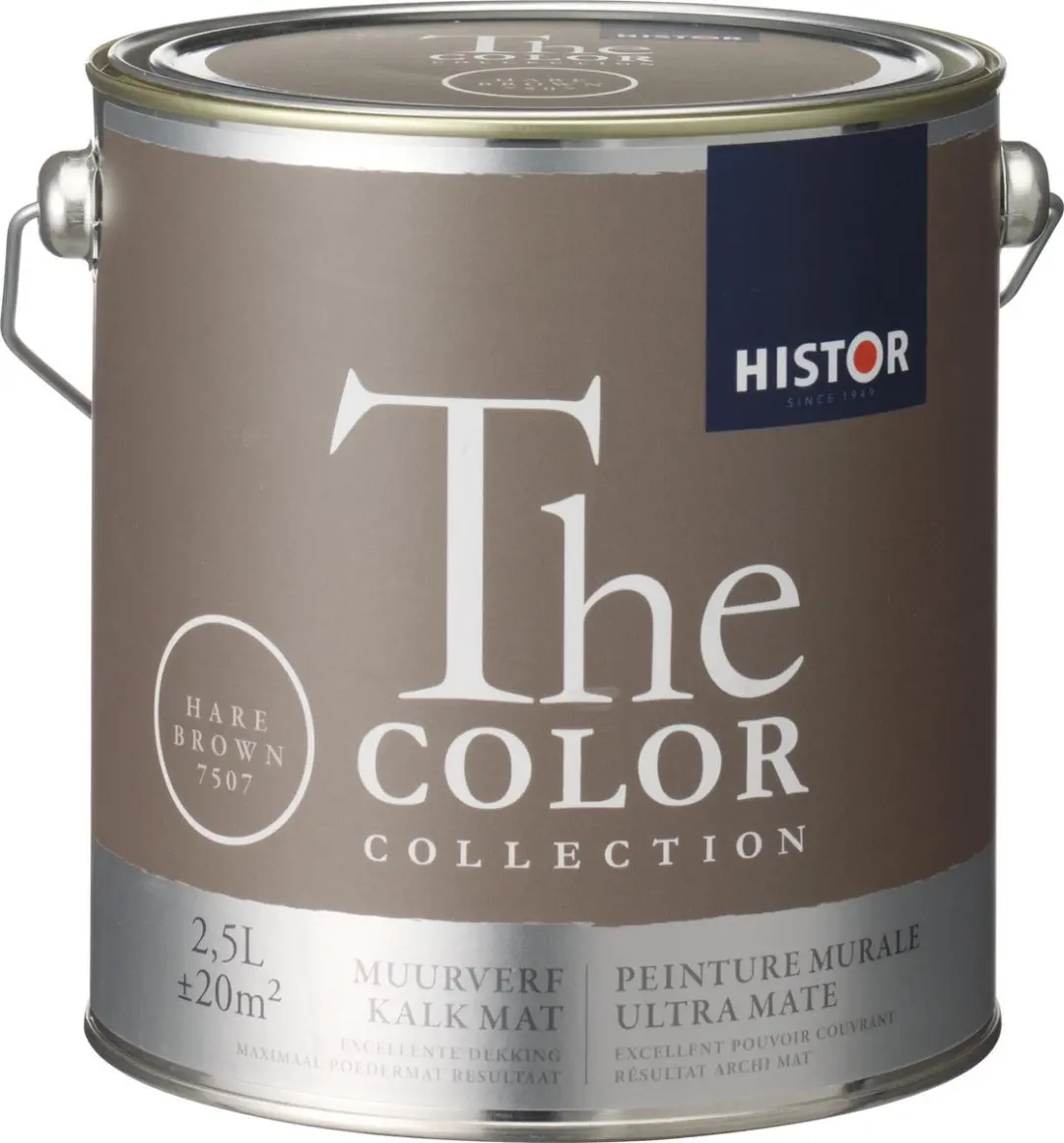 Histor The Color Collection Muurverf Hare Brown 2,5L