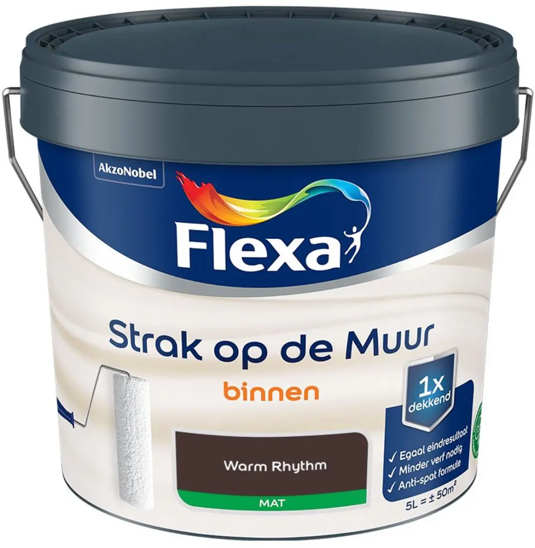 Flexa Strak Op De Muur Binnen Mat Warm Rhythm Mengverf 5L