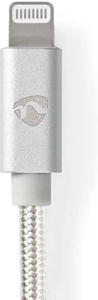 Nedis Lightning Kabel USB-A 2.0 2m - Aluminium