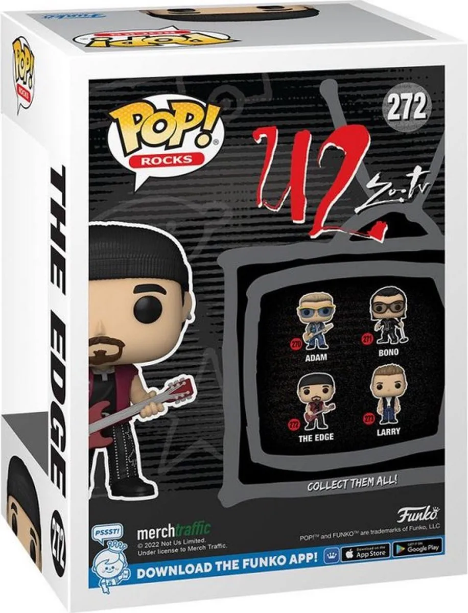 Funko POP! Rocks U2 Zoo TV Edge Verzamelfiguur - 9cm - Multicolor