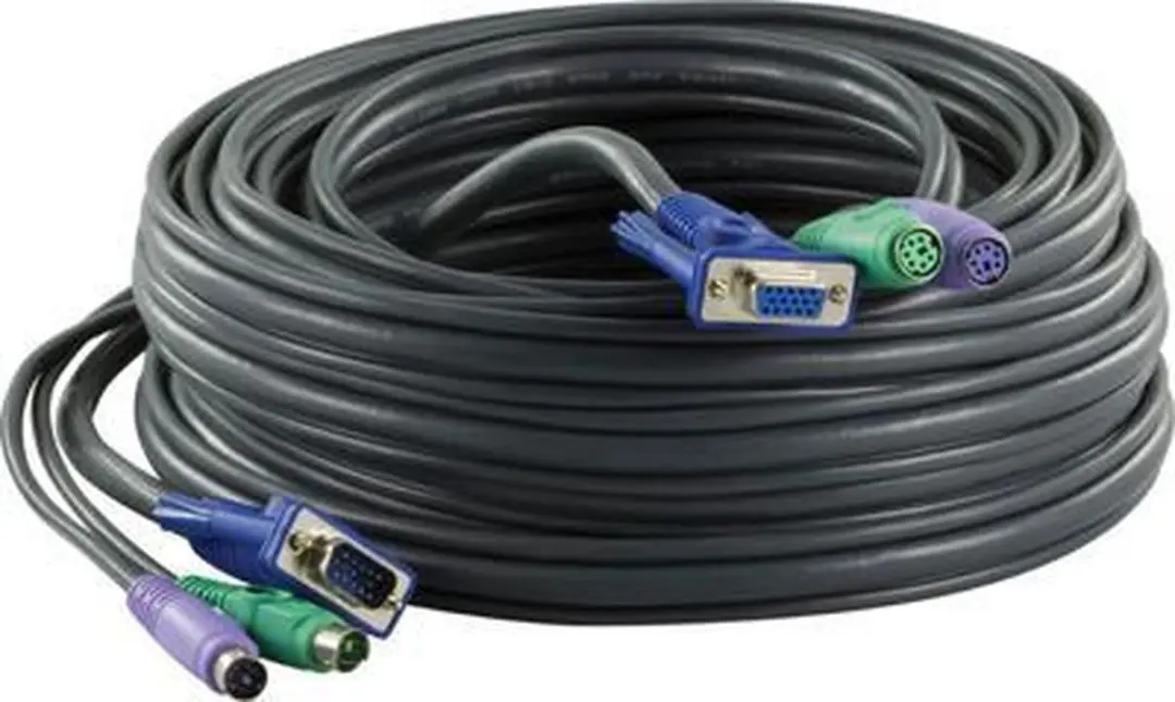 Deltaco Aten 2L-1003P KVM-kabel 3m - Zwart