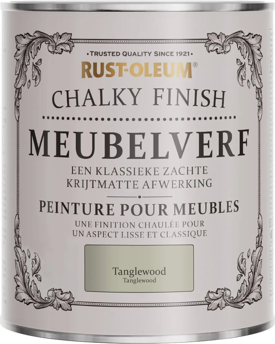 Rust-Oleum Grijs Chalky Finish Meubelverf Tanglewood 750ml