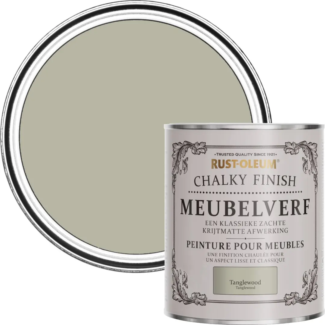 Rust-Oleum Grijs Chalky Finish Meubelverf Tanglewood 750ml