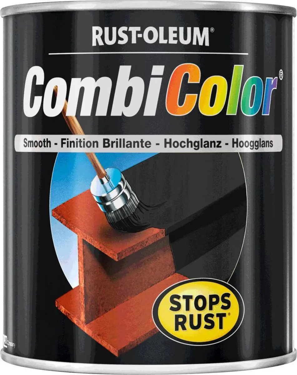 Rust-Oleum Combi Color Zijdeglans Zwart 750ml