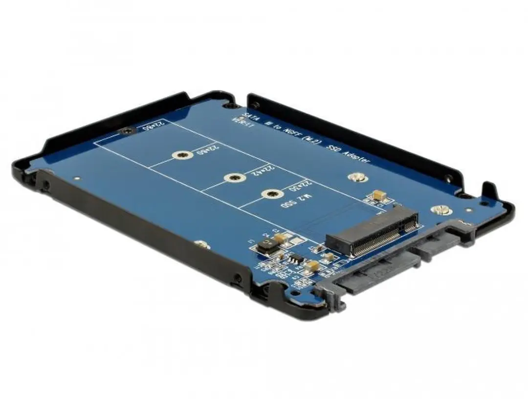 Delock M.2 SSD Behuizing 2,5" - SATA600 - Zwart