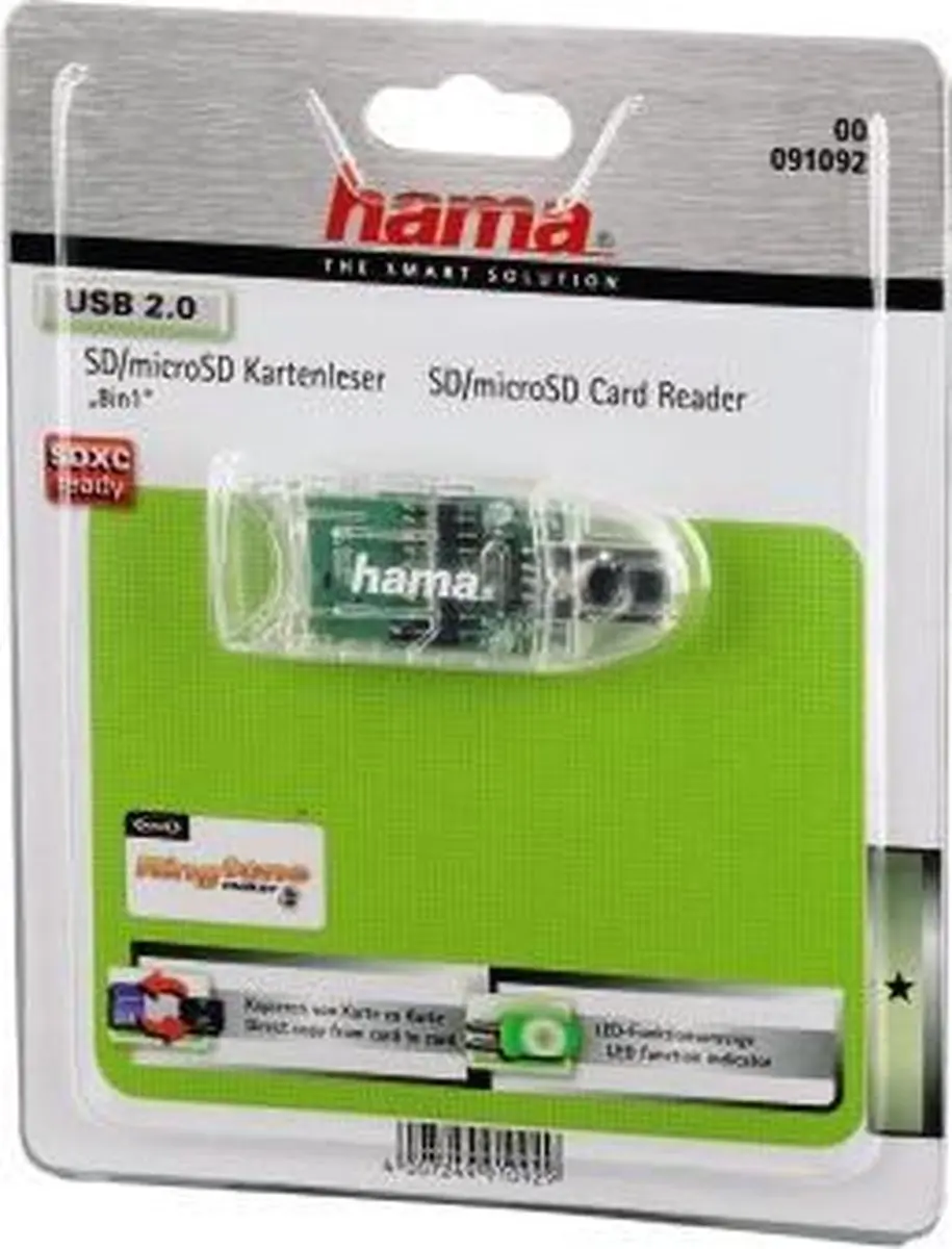 Hama Sd/Microsd Card Reader 8In1