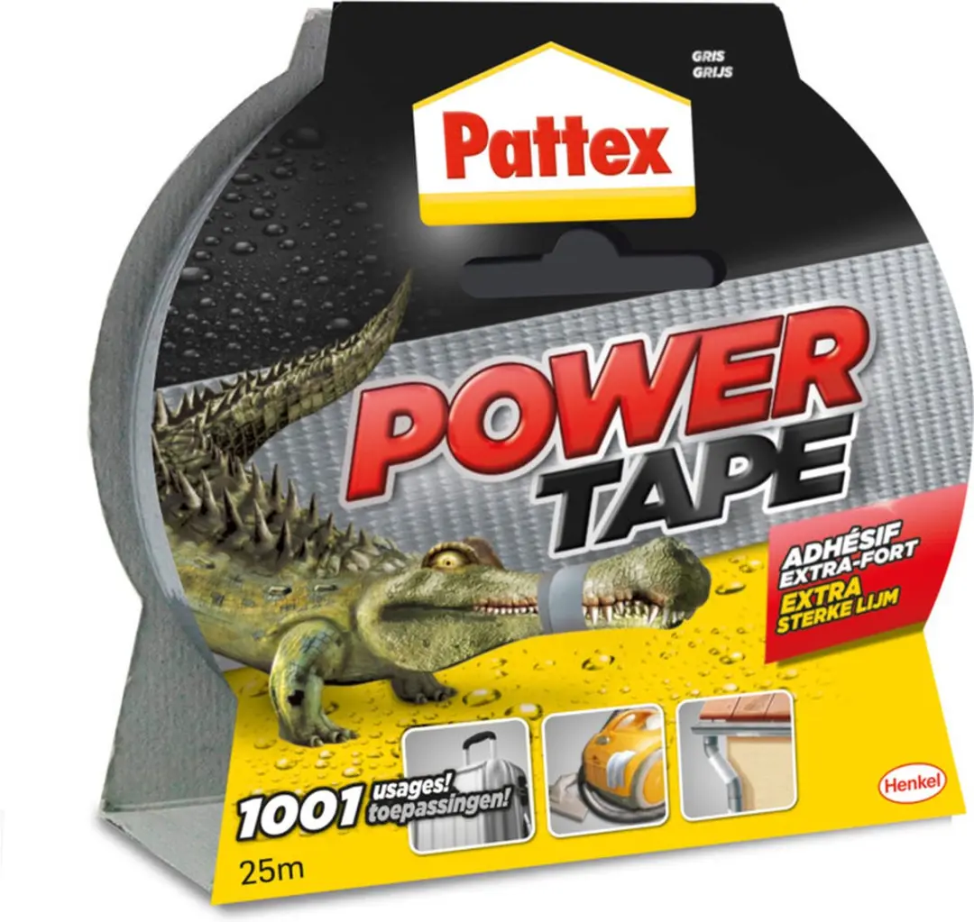 Pattex Power Tape Grijs 25m - 6 Stuks