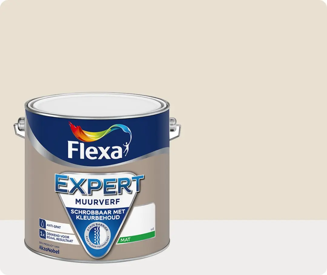 Flexa Expert Muurverf Crème RAL 9001 2.5L