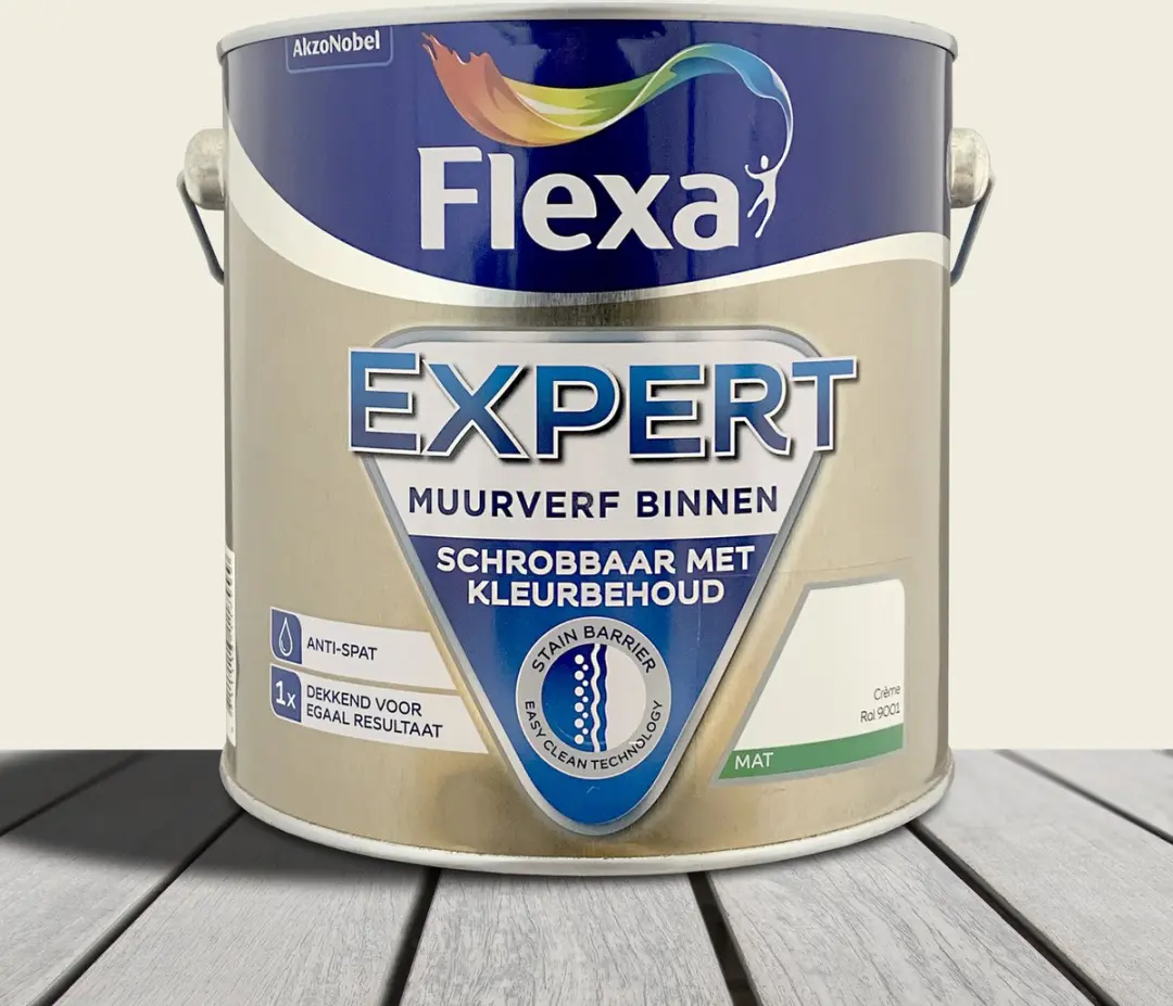 Flexa Expert Muurverf Crème RAL 9001 2.5L
