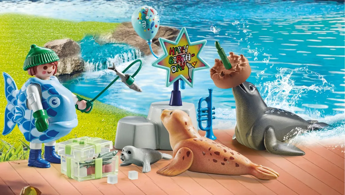 Playmobil Dieren Voeren Gift Set 71448 - Blauw