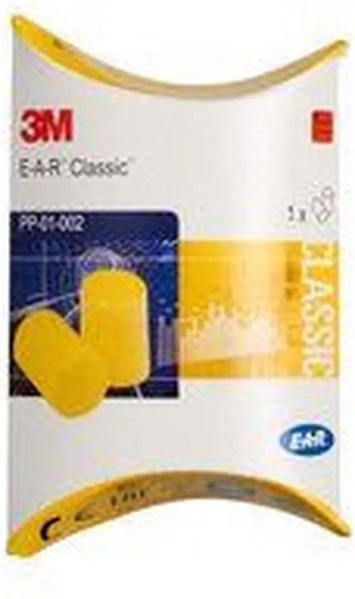 3M Ear Classic Dispenserbox - 250 Paar - Geel