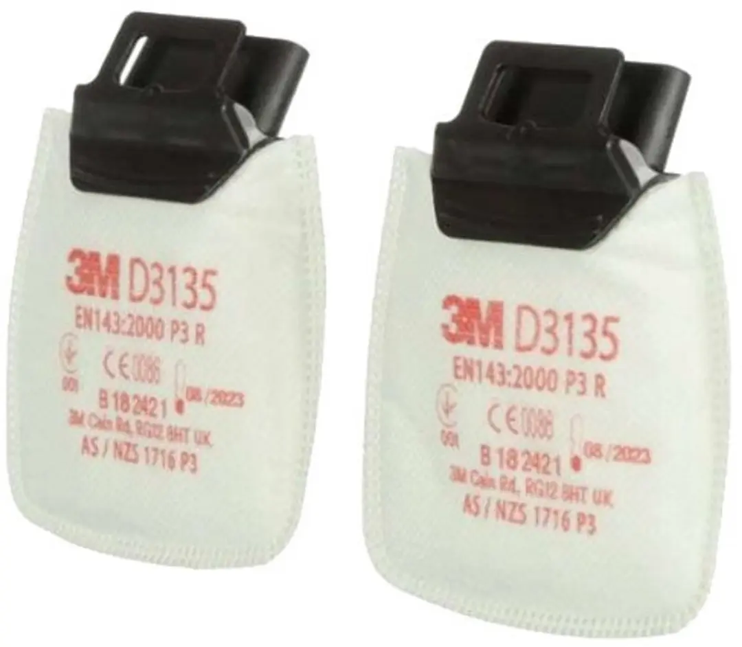 3M D3135 Secure Click P3 Stoffilter - 2 Stuks