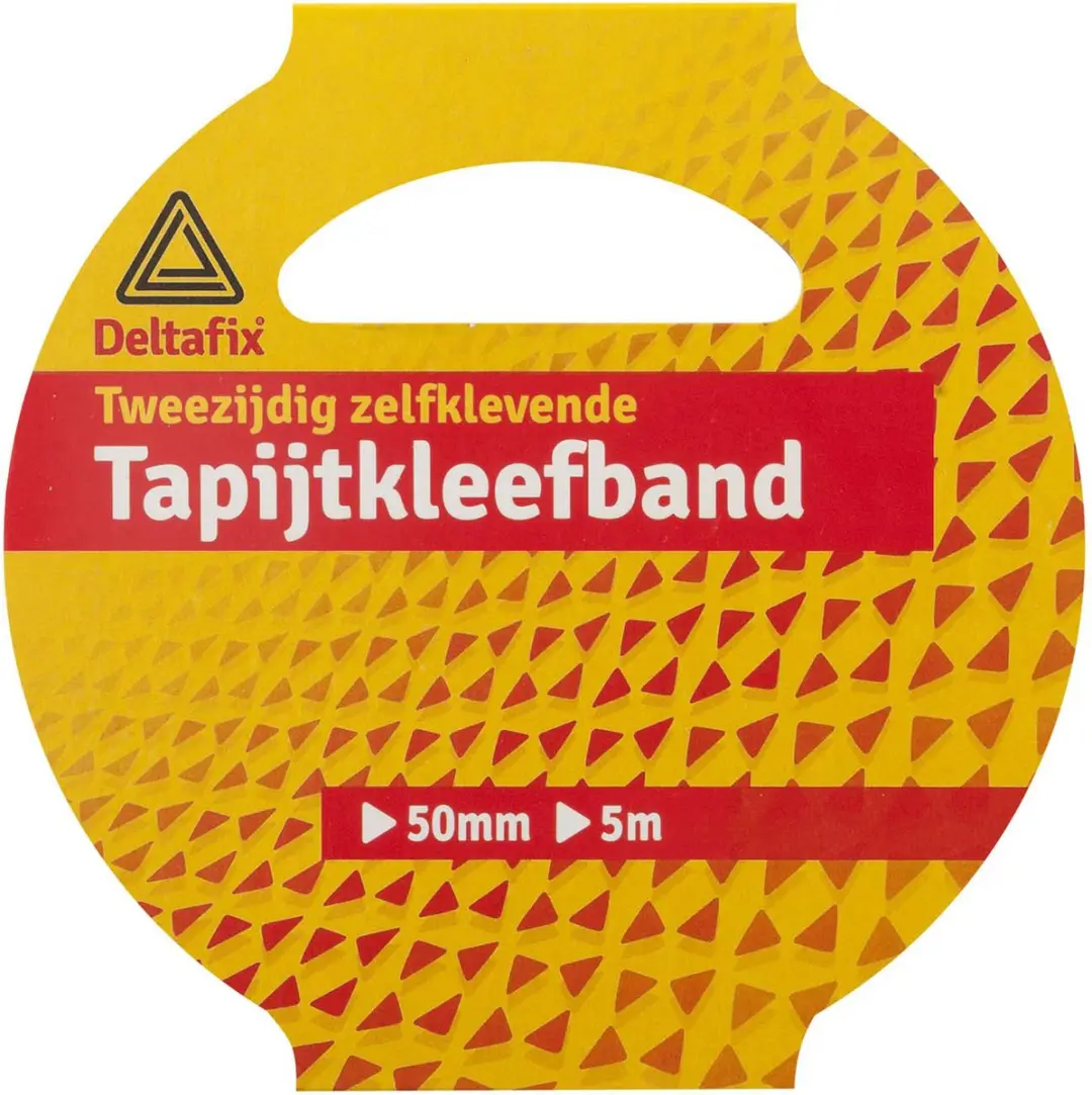 Deltafix Dubbelzijdig Tapijttape 5m x 50mm - Geel