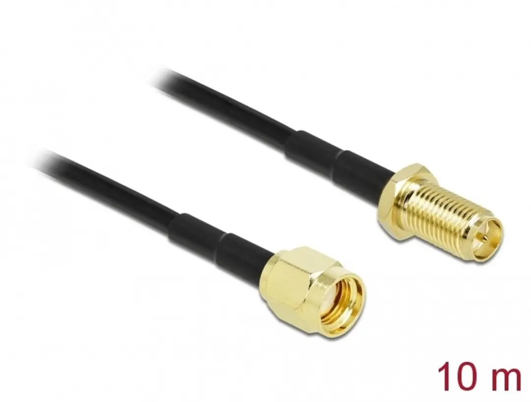 Delock Antennekabel RP-SMA naar RP-SMA 10m