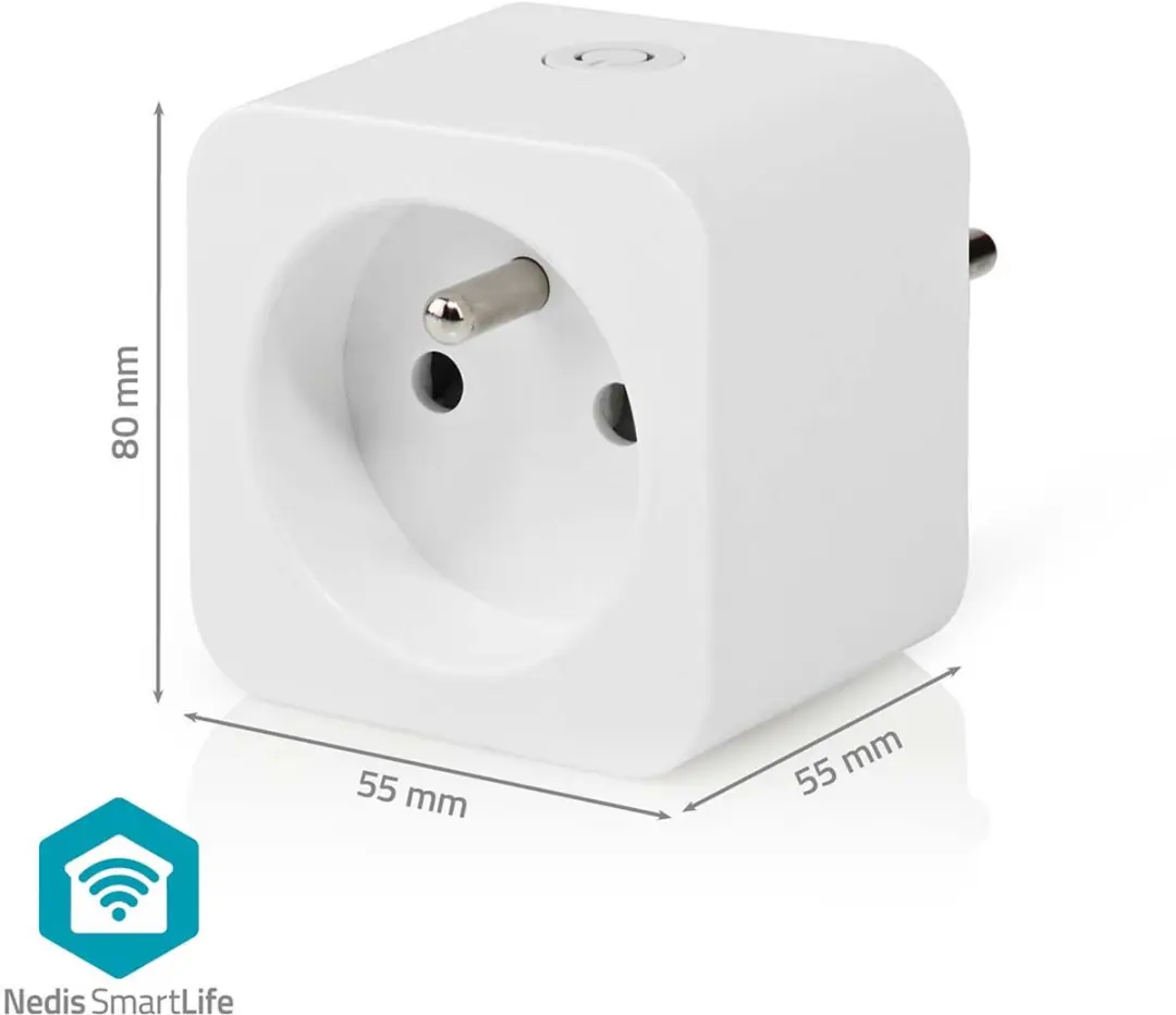 Nedis SmartLife Slimme Stekker Wi-Fi 3680W - Wit - afbeelding 6 van 6