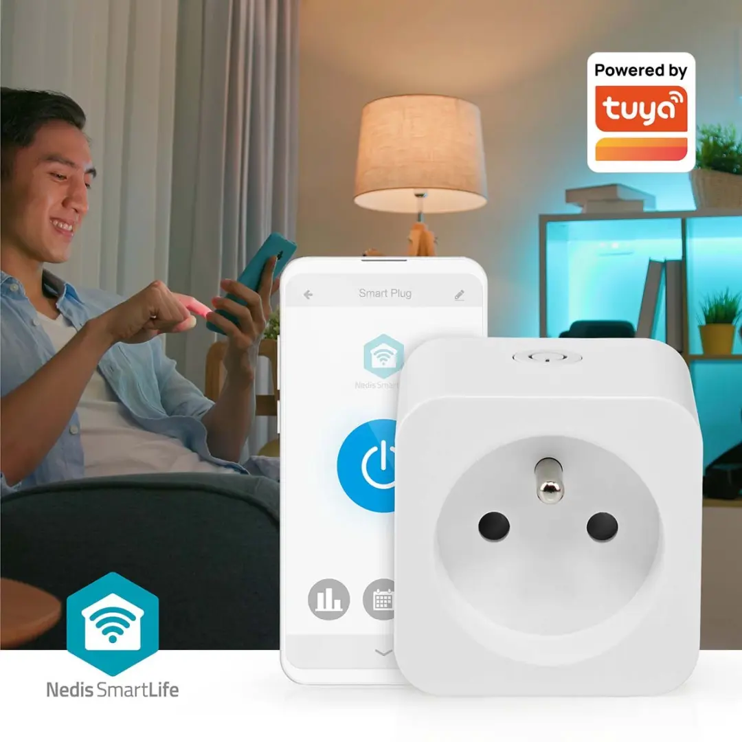 Nedis SmartLife Slimme Stekker Wi-Fi 3680W - Wit