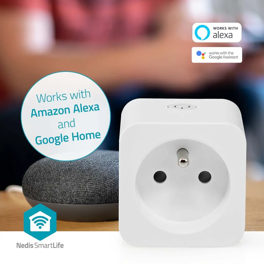 Nedis SmartLife Slimme Stekker Wi-Fi 3680W - Wit