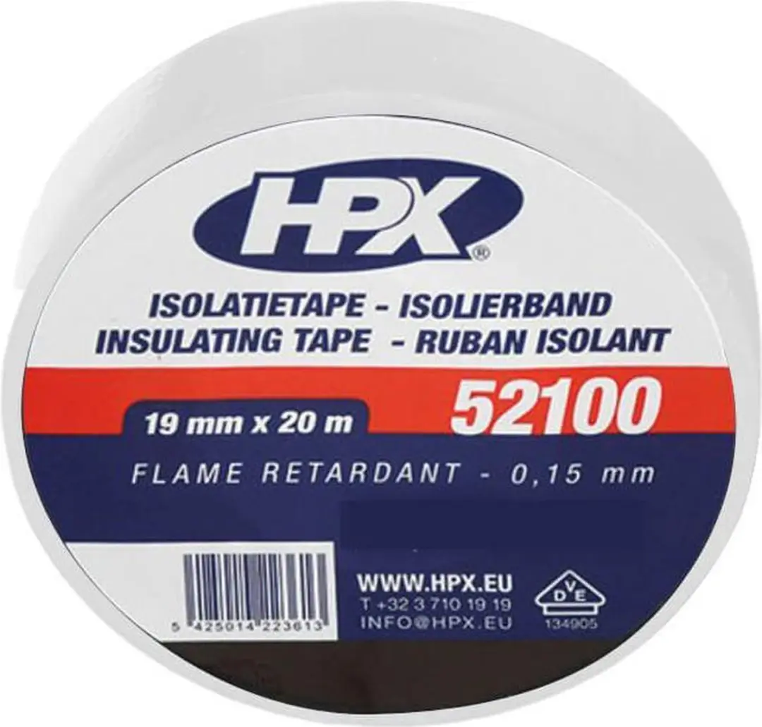 HPX PVC Isolatietape 15mm x 10m - 10 Stuks