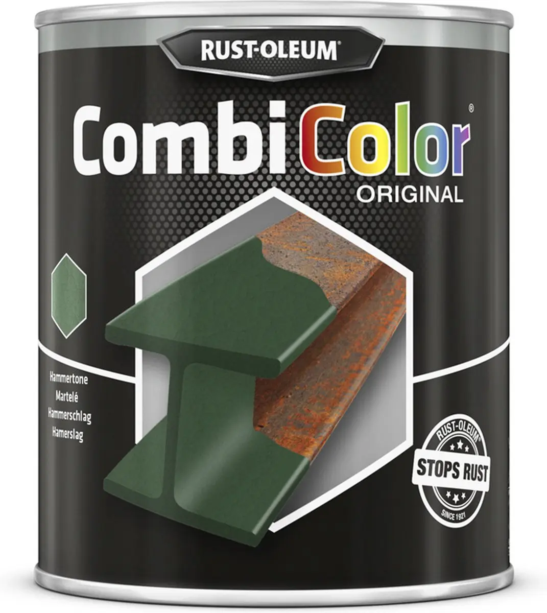 Rust-Oleum Combicolor Hamerslag Donker Groen 750ml