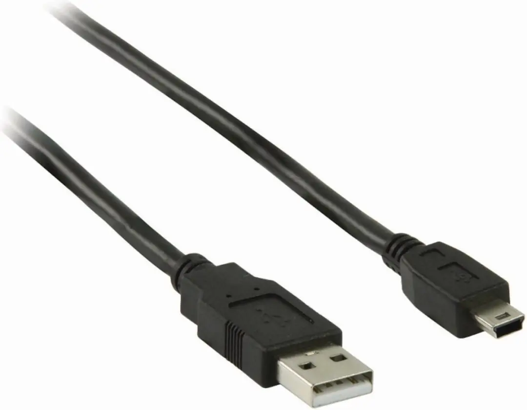 Nedis USB 2.0 Kabel A naar Mini-B 5-pins - 2m - Zwart - afbeelding 6 van 6