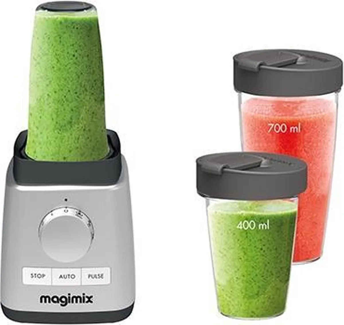 Magimix BlendCups 17243 - 400 & 700ml - Transparant