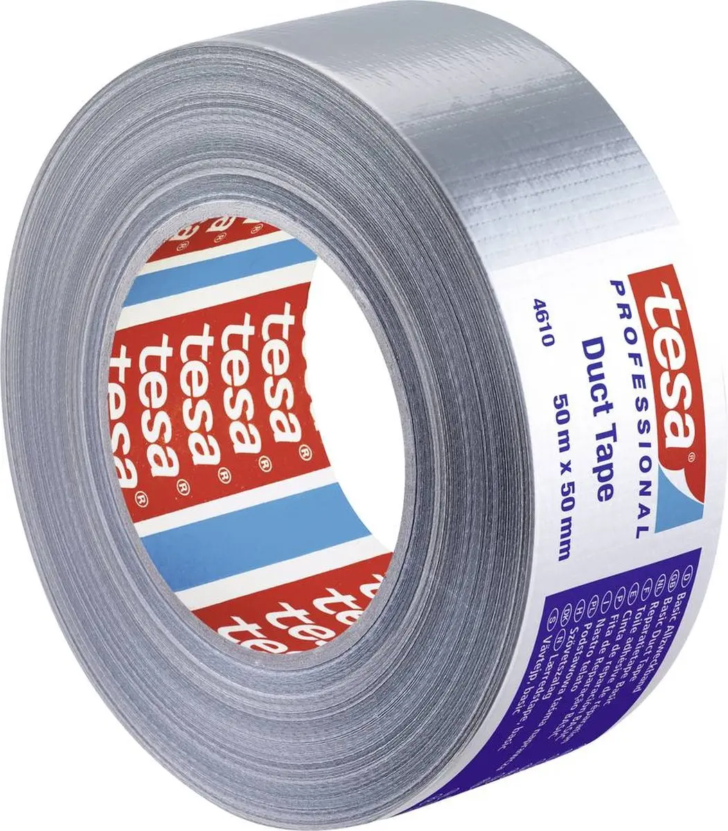 Tesa Ducttape 04610 - Zilver - 50mm x 50m