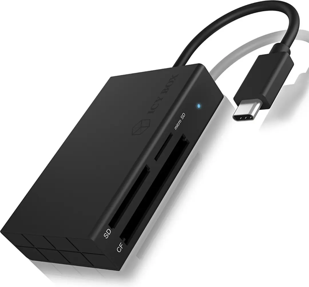 Icy Box IB-CR401-C3 Geheugenkaartlezer USB-C - Antraciet