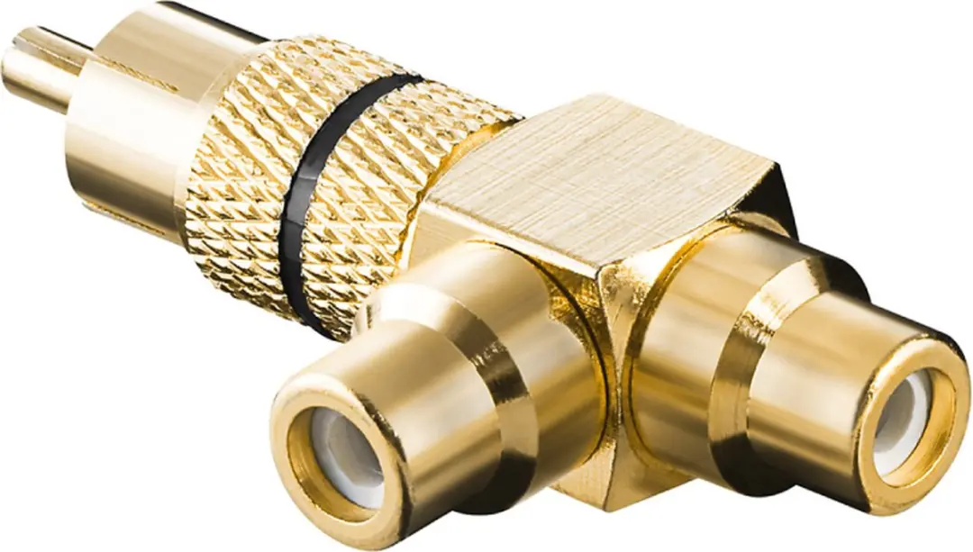 Goobay Tulp Audio Adapter 10 Stuks - Goud/Zwart