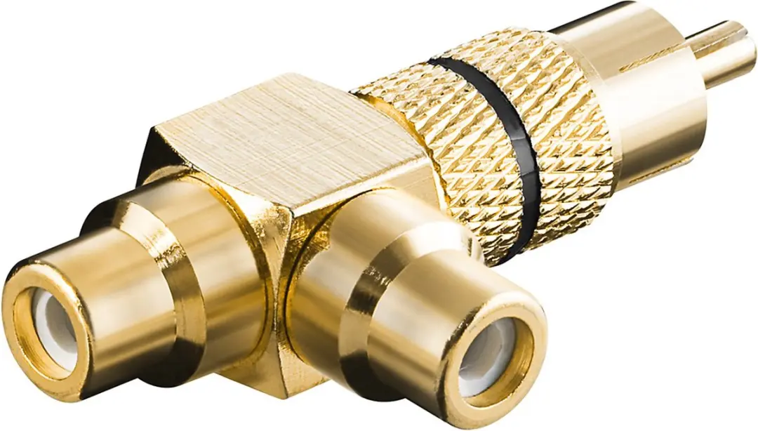 Goobay Tulp Audio Adapter 10 Stuks - Goud/Zwart