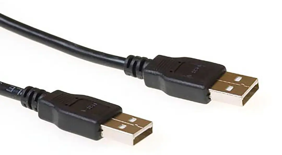 ACT USB 2.0 A-naar-A Kabel 3m - Zwart
