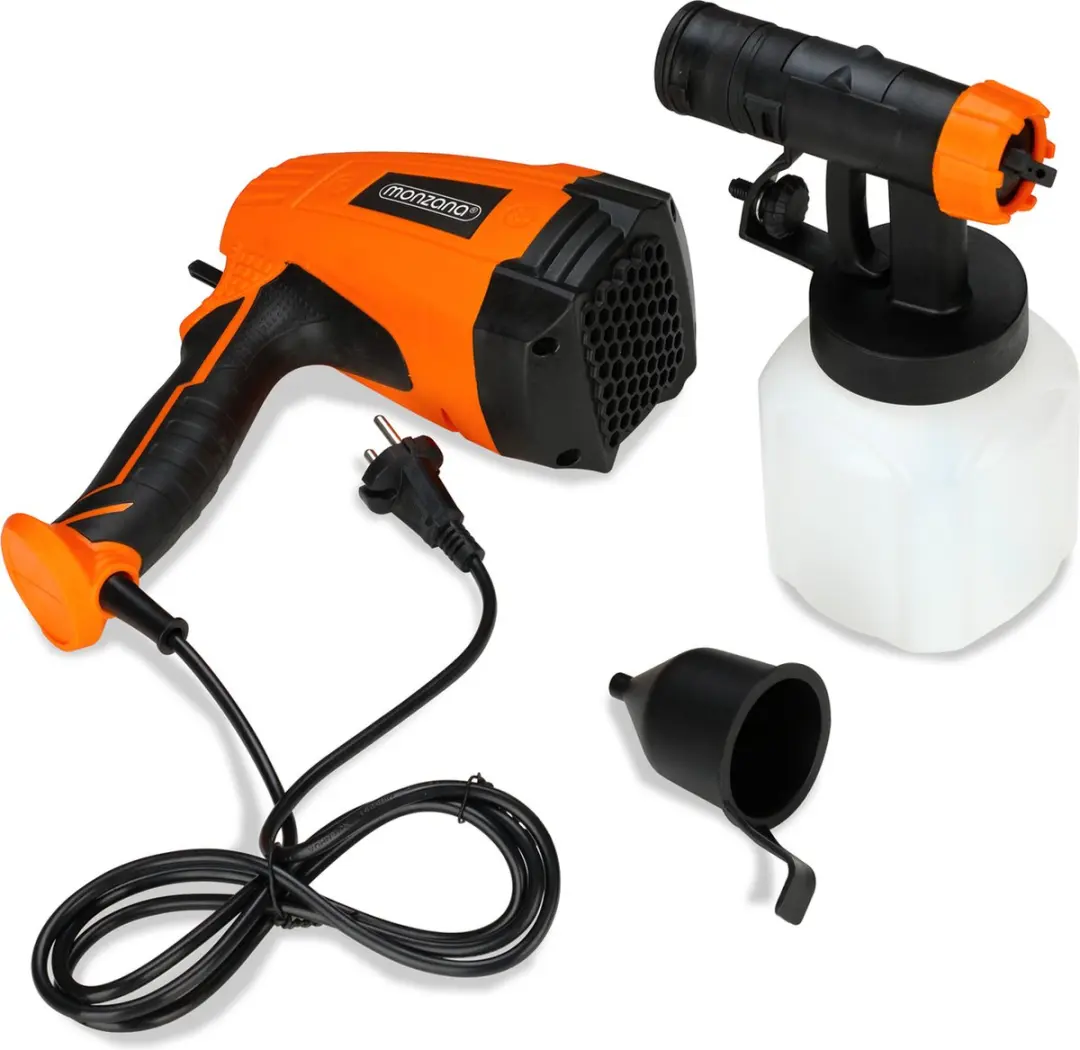 Monzana Verspuit Elektrisch 500W - 3 Patronen 29x29cm - Oranje