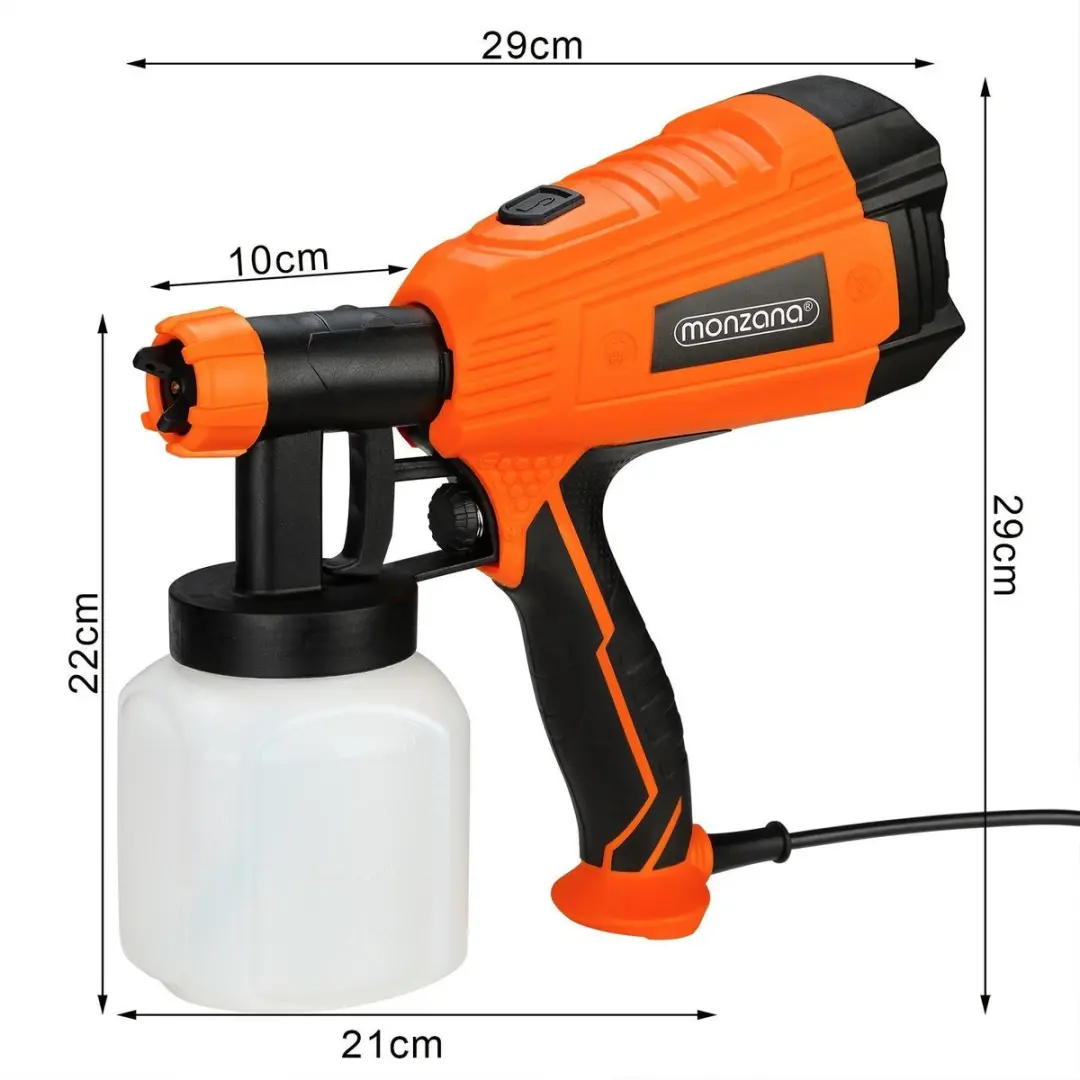 Monzana Verspuit Elektrisch 500W - 3 Patronen 29x29cm - Oranje