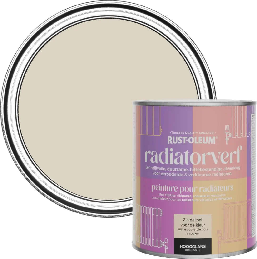Rust-Oleum Radiatorverf Hoogglans Jute 750ml