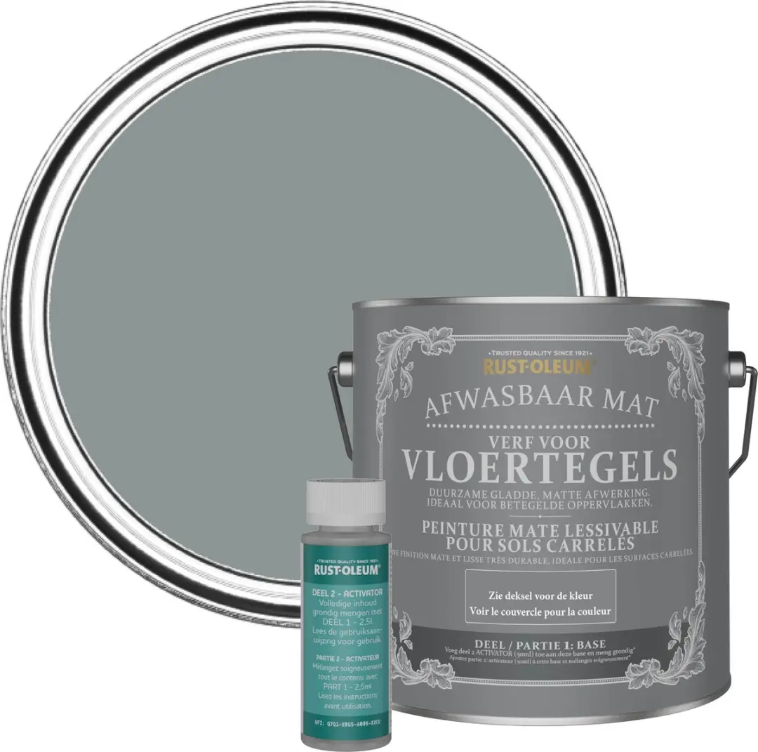 Rust-Oleum Donkergrijs Vloertegelverf 2,5L
