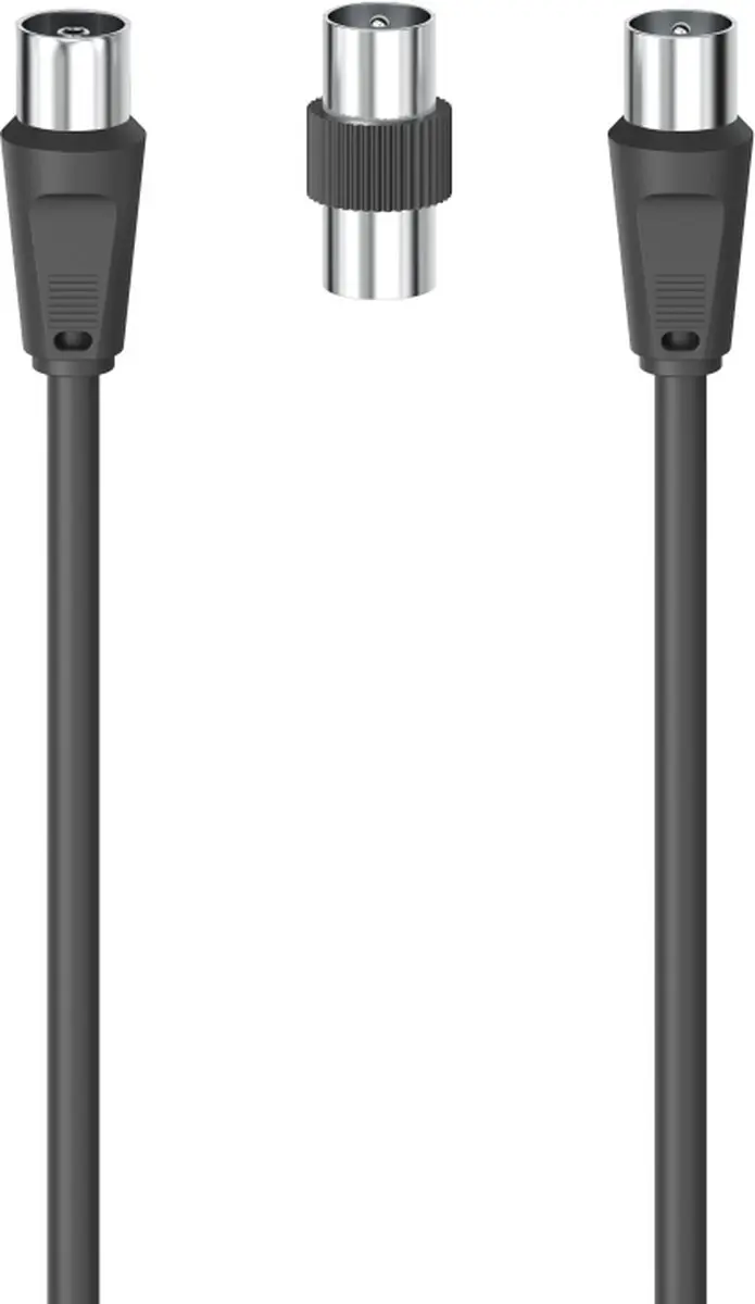 Hama 00205308 Coaxkabel 3m - Zwart
