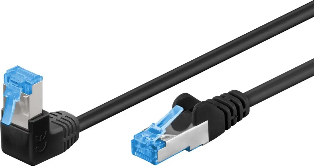 Goobay S/FTP CAT6a Netwerkkabel 10Gb - 0,5m - Zwart - 10 Stuks