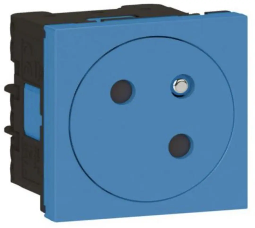 Legrand Mosaic Link Contactdoos 2P+A Blauw