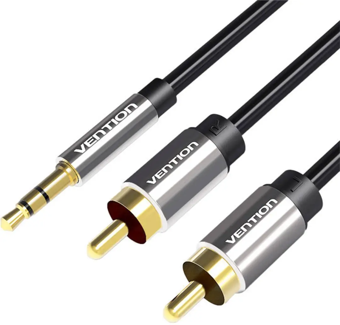 Vention Audiokabel 2X Rca Naar 3,5 Mm Voor Bijbehorende Versterker 1M