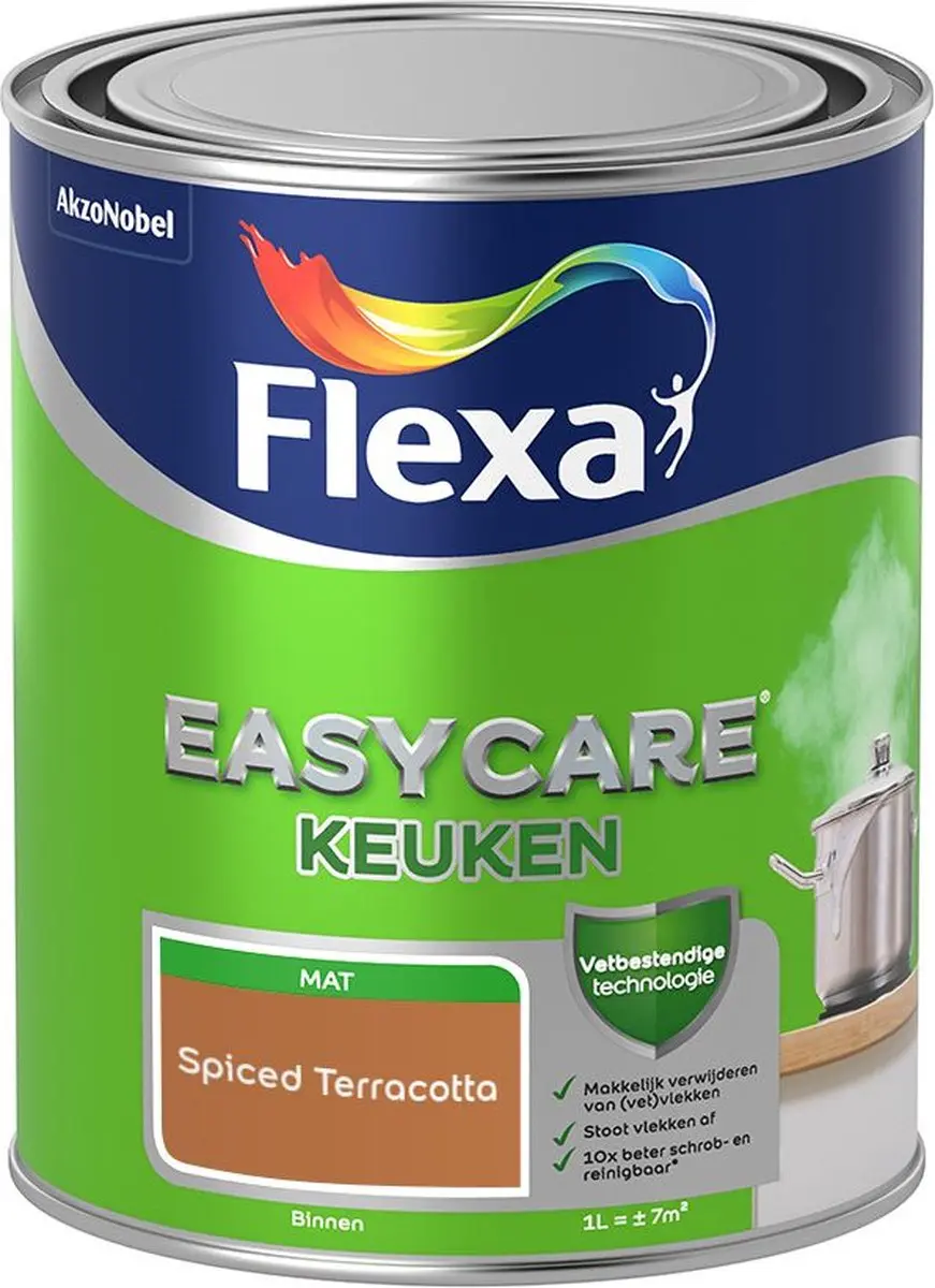 Flexa Easycare Keuken Spiced Terracotta Mengverf 1L
