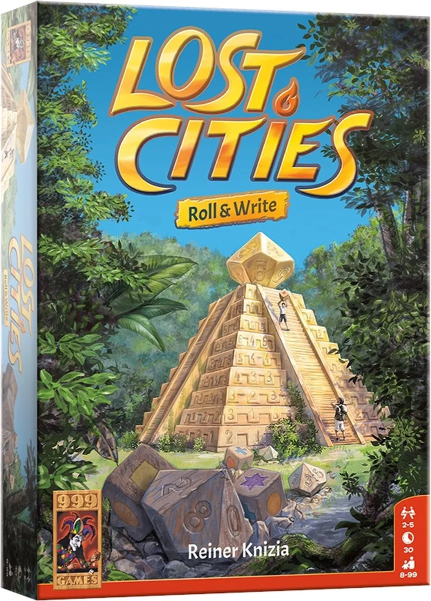 999 Games Lost Cities Roll & Write Dobbelspel