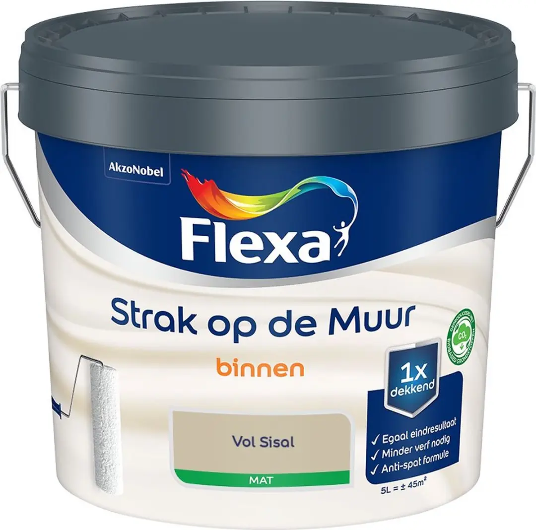 Flexa Strak Op De Muur Binnenmat Vol Sisal Mengverf 5L
