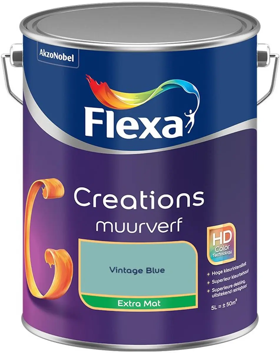 Flexa Creations Muurverf Extra Mat Vintage Blue