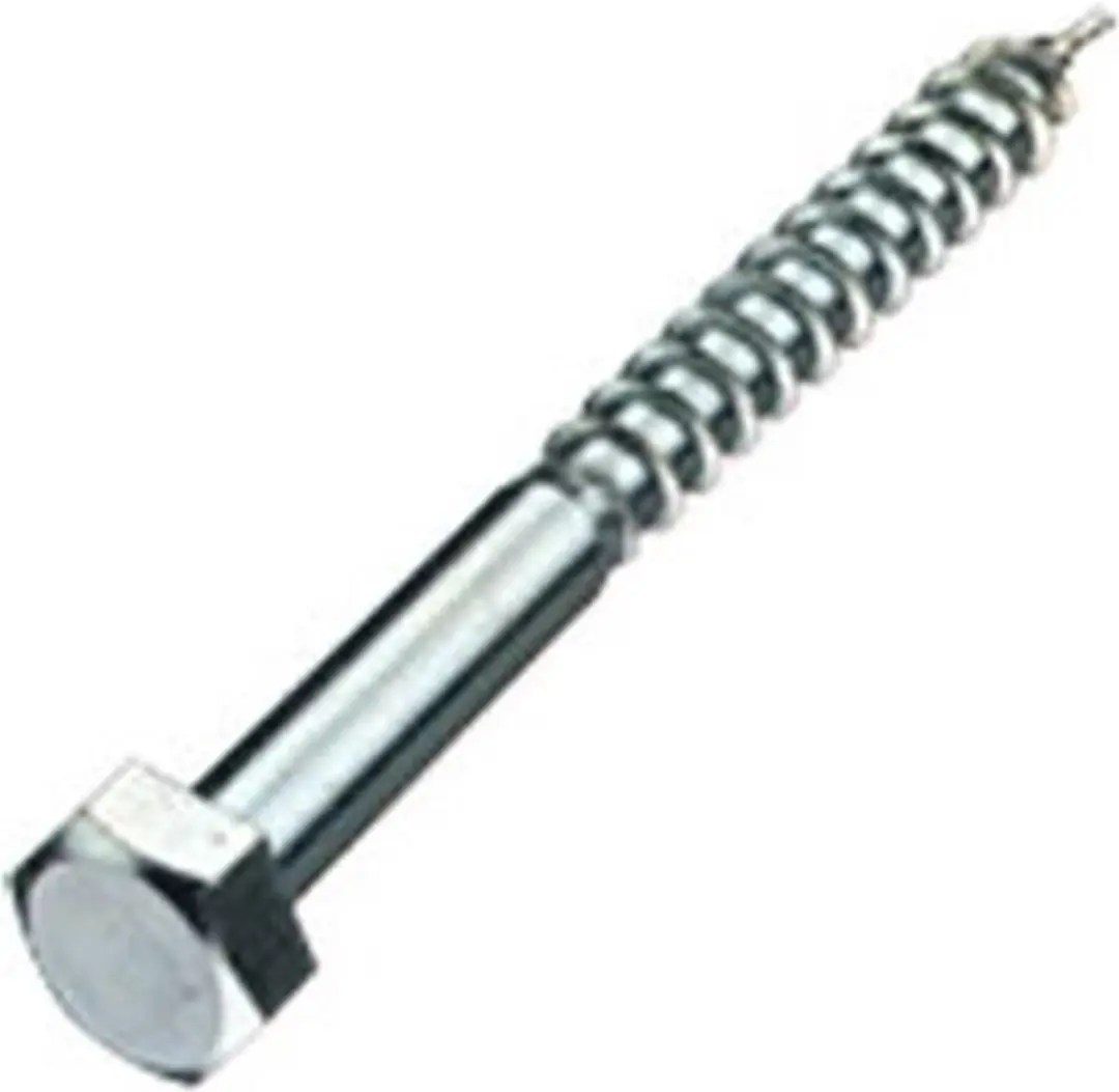 Hoenderdaal Houtdraadbout Gegalvaniseerd 7x70mm DIN 571 - 100 Stuks