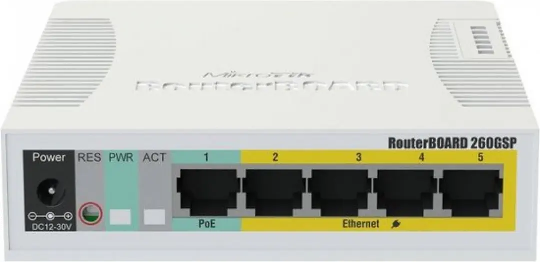 MikroTik RB260GSP Desktop Switch - Wit